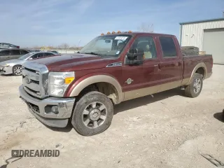 2013 Ford F-250 XL with VIN 1FT7W2BT3DEA28724, listed as a Copart auction lot 47623275 with 128,769 mi miles and Salvage title. Bid and sale history available at DreamBid. Image 1.