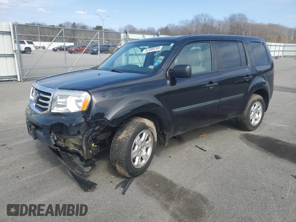 2014 Honda Pilot LX with VIN 5FNYF4H29EB015491, listed as a Copart auction lot 52495245 with 88,838 mi miles and Clean Title. Bid and sale history available at DreamBid. Image 1.