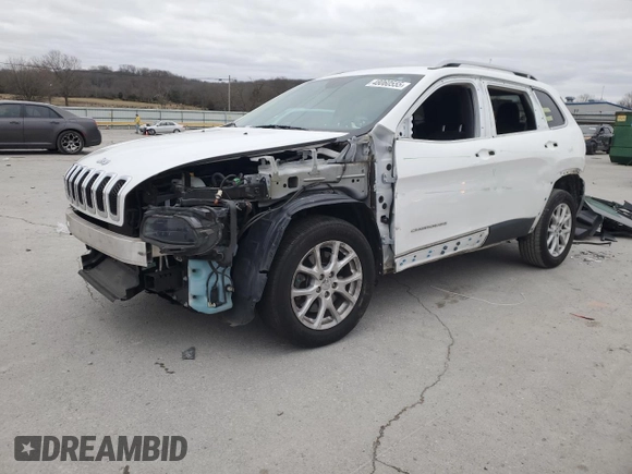 2017 Jeep Cherokee Latitude with VIN 1C4PJLCB1HW593127, listed as a Copart auction lot 48060555 with 103,834 mi miles and Clean Title. Bid and sale history available at carsss.com. Image 1.