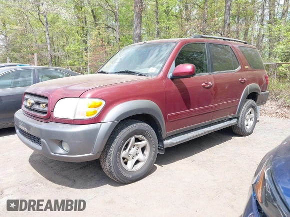 2003 Toyota Sequoia SR5 with VIN 5TDBT44A23S204424, listed as a IAAI auction lot 42083025 with 241,268 mi miles and . Bid and sale history available at DreamBid. Image 2.