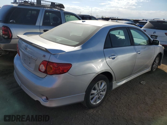 2009 Toyota Corolla with VIN 1NXBU40E39Z139959, listed as a Copart auction lot 72742564 with 121,039 mi miles and Salvage Title. Bid and sale history available at carsss.com. Image 3.