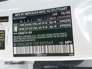 2021 Mercedes-Benz GLC 300 z VIN W1N0G8EB1MF885549, wystawiony jako IAAI lot #42086468 z przebiegiem 45 465 mil mil oraz . Historia ofert i sprzedaży dostępna na DreamBid. Obrazek 9.