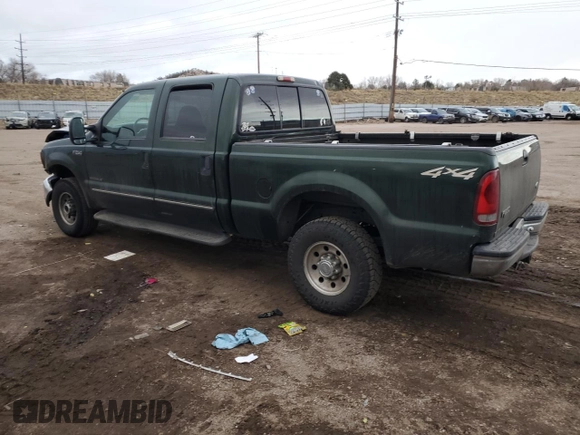 2000 Ford F-250 XL with VIN 1FTNW21F5YEB21513, listed as a Copart auction lot 82013464 with 383,819 mi miles and Salvage title. Bid and sale history available at DreamBid. Image 2.