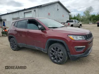 2021 Jeep Compass 80th Anniversary with VIN 3C4NJDEB4MT529044, listed as a Copart auction lot 57462915 with 20,985 mi miles and Non repairable. Bid and sale history available at DreamBid. Image 4.