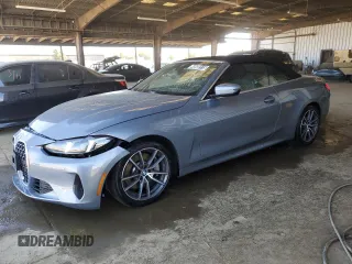 2025 BMW 4 Series 430i with VIN WBA33DB09SCS74594, listed as a Copart auction lot 48600115 with 19,598 mi miles and Clean Title. Bid and sale history available at carsss.com. Image 1.