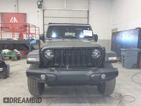2021 Jeep Wrangler Unlimited Sport S with VIN 1C4HJXDN8MW744768, listed as a IAAI auction lot 41894327 with 47,826 mi miles and . Bid and sale history available at DreamBid. Image 12.