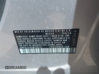 2014 Volkswagen Jetta S z VIN 3VW2K7AJ9EM290131, wystawiony jako IAAI lot #42306644 z przebiegiem 94 013 mil mil oraz . Historia ofert i sprzedaży dostępna na DreamBid. Obrazek 9.