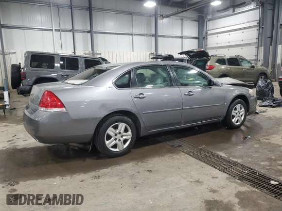2006 Chevrolet Impala LS with VIN 2G1WB55K569369147, listed as a Copart auction lot 48026725 with 209,680 mi miles and Salvage title. Bid and sale history available at DreamBid. Image 3.