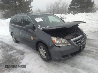 2006 Honda Odyssey EX-L z VIN 5FNRL38706B419400, wystawiony jako IAAI lot #38526901 z przebiegiem 258 742 mil mil oraz . Historia ofert i sprzedaży dostępna na DreamBid. Obrazek 1.