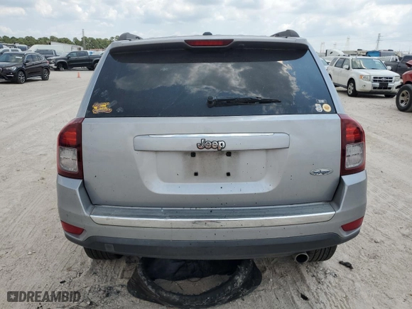 2017 Jeep Compass High Altitude with VIN 1C4NJCEB5HD166212, listed as a Copart auction lot 68888814 with 0 mi miles and Non Repairable. Bid and sale history available at carsss.com. Image 6.