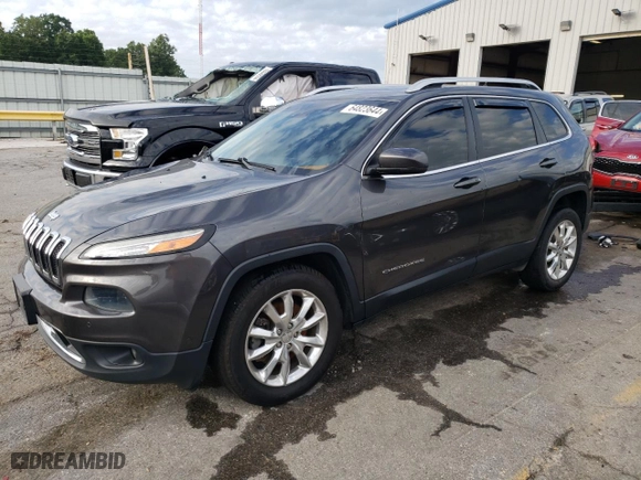 2016 Jeep Cherokee Limited with VIN 1C4PJMDS2GW277738, listed as a Copart auction lot 64823644 with 159,150 mi miles and Salvage Title. Bid and sale history available at carsss.com. Image 1.