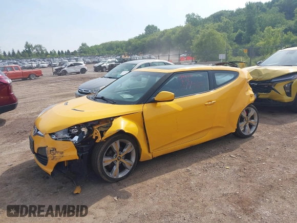 2013 Hyundai Veloster w/Black Int with VIN KMHTC6AD7DU161769, listed as a IAAI auction lot 42448221 with 139,936 mi miles and . Bid and sale history available at DreamBid. Image 17.