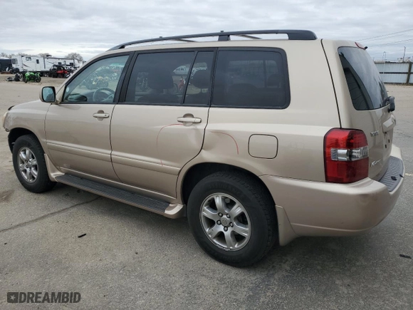 2004 Toyota Highlander with VIN JTEEP21AX40037479, listed as a Copart auction lot 50090735 with 186,707 mi miles and Salvage Title. Bid and sale history available at carsss.com. Image 2.