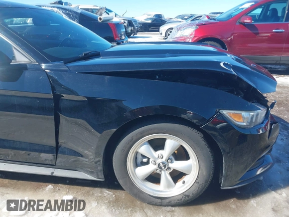 2015 Ford Mustang V6 with VIN 1FA6P8AM3F5379843, listed as a IAAI auction lot 41628091 with 88,272 mi miles and . Bid and sale history available at DreamBid. Image 17.