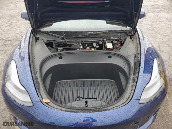 2023 Tesla Model 3 with VIN 5YJ3E1EAXPF706703, listed as a Copart auction lot 47465885 with 16,710 mi miles and Salvage Title. Bid and sale history available at carsss.com. Image 12.