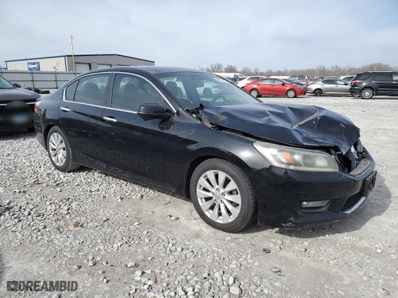 2014 Honda Accord Sedan EX-L with VIN 1HGCR2F80EA277861, listed as a Copart auction lot 49817155 with 154,034 mi miles and Salvage Title. Bid and sale history available at carsss.com. Image 4.