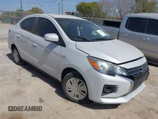 2023 Mitsubishi Mirage G4 ES with VIN ML32FUFJ5PHF03944, listed as a IAAI auction lot 41822041 with 12,899 mi miles. Bid and sale history available at carsss.com. Image 1.