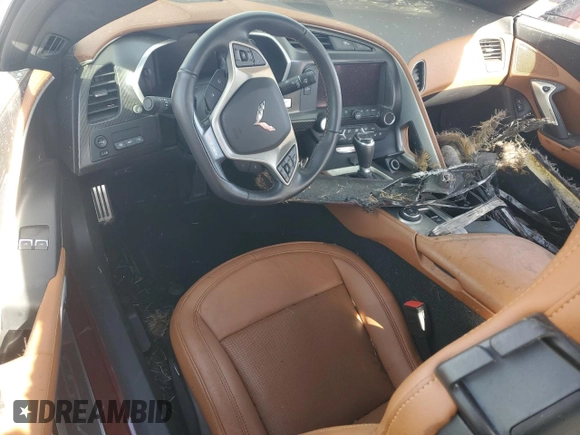 2016 Chevrolet Corvette Z06 3LZ with VIN 1G1YU2D64G5612824, listed as a Copart auction lot 47234055 with Not provided miles and Salvage title. Bid and sale history available at DreamBid. Image 8.