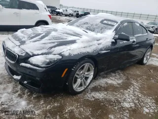 2015 BMW 6 Series 640i xDrive with VIN WBA6B8C56FD453970, listed as a Copart auction lot 71671912 with 77,512 mi miles. Bid and sale history available at carsss.com. Image 1.