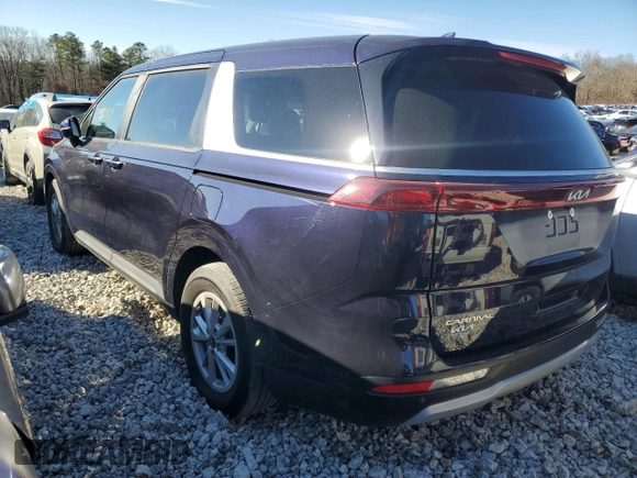 2024 Kia Carnival LX with VIN KNDNB4H32R6328763, listed as a Copart auction lot 80453154 with 25,576 mi miles and Salvage Title. Bid and sale history available at carsss.com. Image 2.