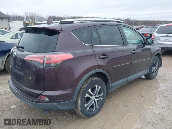 2016 Toyota RAV4 LE with VIN 2T3ZFREV0GW312324, listed as a IAAI auction lot 41470584 with 103,371 mi miles. Bid and sale history available at carsss.com. Image 4.