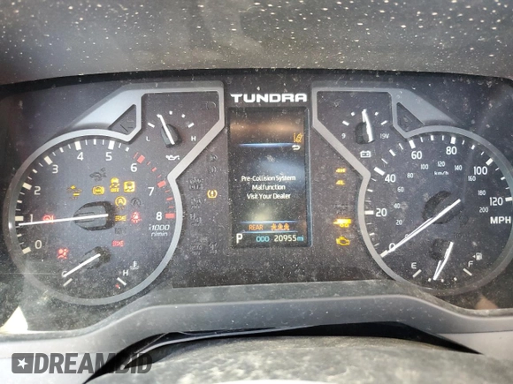 2022 Toyota Tundra Limited z VIN 5TFJA5DB0NX004543, wystawiony jako Copart lot #79259444 z przebiegiem 20 955 mil mil oraz Szkoda całkowita • Salvage title. Historia ofert i sprzedaży dostępna na DreamBid. Obrazek 9.