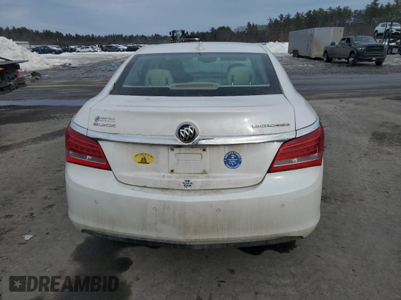 2015 Buick LaCrosse Leather with VIN 1G4GB5GR5FF191698, listed as a Copart auction lot 46157345 with 371,376 mi miles and Salvage Title. Bid and sale history available at DreamBid. Image 6.