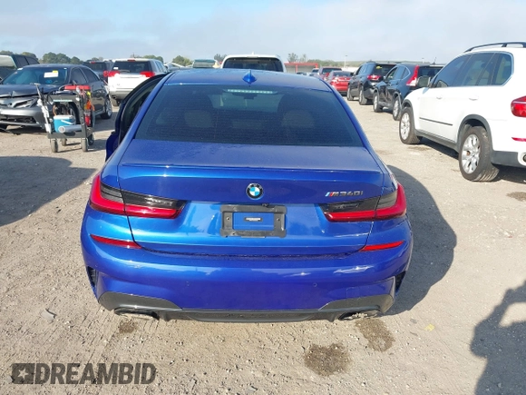 2021 BMW 3 Series M340i with VIN 3MW5U7J04M8B88080, listed as a IAAI auction lot 41483795 with 20,791 mi miles. Bid and sale history available at carsss.com. Image 16.