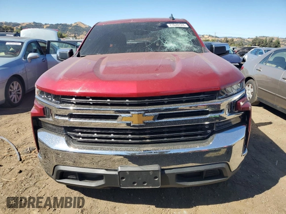 2019 Chevrolet Silverado 1500 LT with VIN 1GCRWCEDXKZ351645, listed as a Copart auction lot 71639124 with 29,393 mi miles and Salvage Title. Bid and sale history available at DreamBid. Image 5.