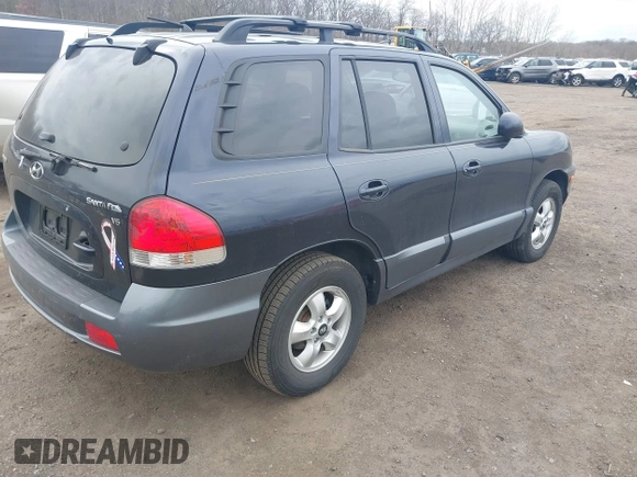 2005 Hyundai Santa Fe GLS with VIN KM8SC13D55U927740, listed as a IAAI auction lot 41716268 with 67,998 mi miles. Bid and sale history available at carsss.com. Image 4.