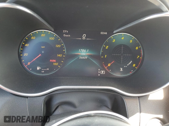 2021 Mercedes-Benz GLC 300 with VIN W1N0G8EB8MF872703, listed as a Copart auction lot 60322035 with 56,609 mi miles and Salvage title. Bid and sale history available at DreamBid. Image 9.