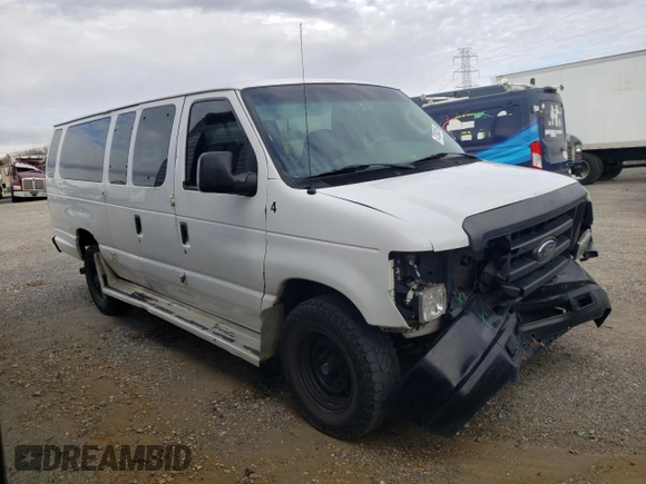 2008 Ford Econoline Passenger XL with VIN 1FBSS31L28DA69858, listed as a Copart auction lot 47398255 with 213,332 mi miles and Salvage Title. Bid and sale history available at DreamBid. Image 4.
