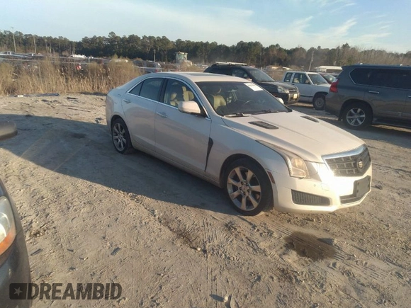2013 Cadillac ATS Luxury with VIN 1G6AH5R31D0121510, listed as a IAAI auction lot 41652036 with 155,104 mi miles. Bid and sale history available at carsss.com. Image 1.