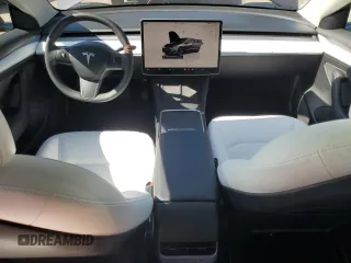 2022 Tesla Model 3 with VIN 5YJ3E1EA5NF339769, listed as a Copart auction lot 47111685 with 44,087 mi miles and Salvage Title. Bid and sale history available at DreamBid. Image 8.