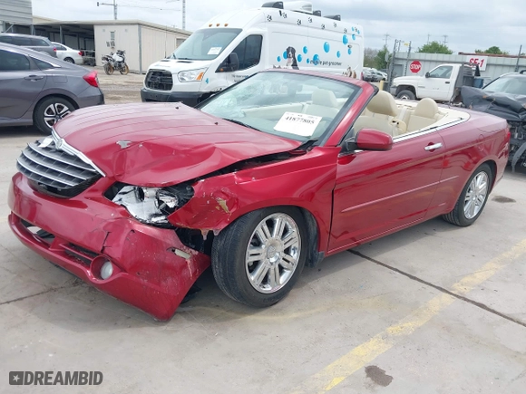 2008 Chrysler Sebring Limited with VIN 1C3LC65M28N268411, listed as a IAAI auction lot 41877805 with 110,886 mi miles. Bid and sale history available at carsss.com. Image 17.