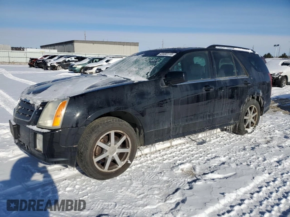 2004 Cadillac SRX with VIN 1GYEE63A140191345, listed as a Copart auction lot 43466115 with 154,111 mi miles and Non Repairable. Bid and sale history available at carsss.com. Image 1.