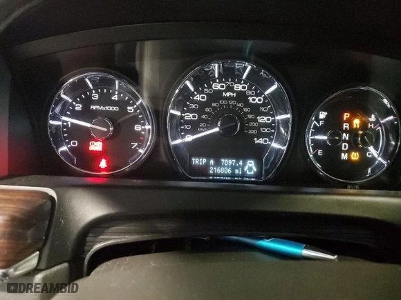 2010 Lincoln MKS w/EcoBoost with VIN 1LNHL9FT3AG602783, listed as a Copart auction lot 45983635 with 216,806 mi miles and Salvage Title. Bid and sale history available at carsss.com. Image 9.