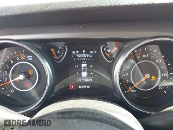 2020 Jeep Gladiator Sport S с VIN 1C6HJTAG1LL154854, выставлен на аукционе IAAI как лот 42272169 с пробегом 66 909 миль миль и . История ставок и продаж доступна на DreamBid. Изображение 7.