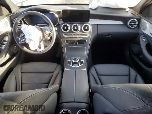 2021 Mercedes-Benz C 300 with VIN W1KWF8DB9MR605631, listed as a Copart auction lot 42355085 with Not Provided miles and Salvage Title. Bid and sale history available at carsss.com. Image 8.