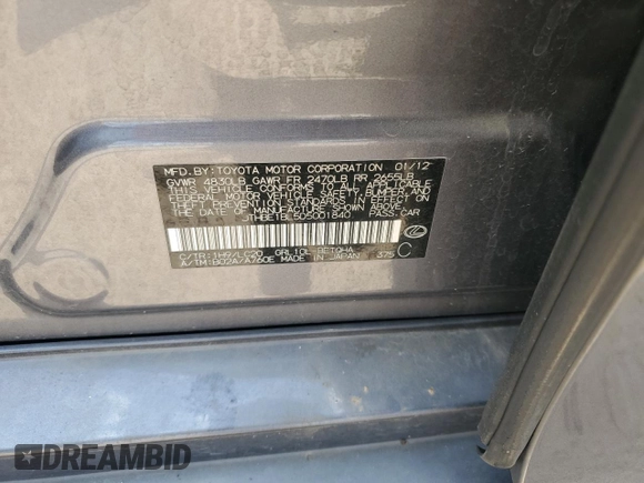 2013 Lexus GS 350 с VIN JTHBE1BL5D5001840, выставлен на аукционе Copart как лот 59753605 с пробегом 209 022 миль миль и Списание • Salvage title. История ставок и продаж доступна на DreamBid. Изображение 13.