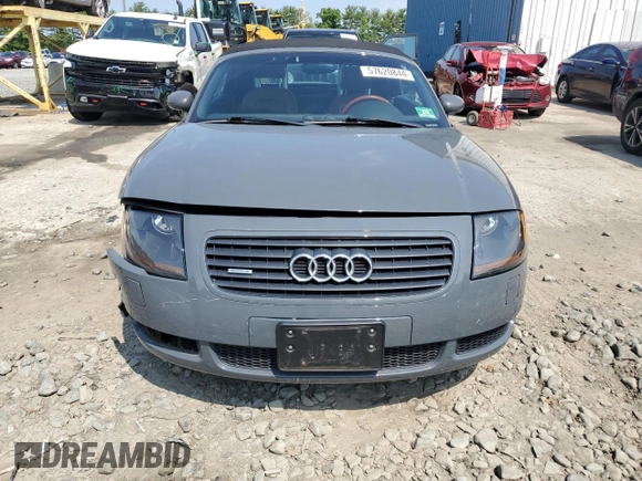 2001 Audi TT with VIN TRUUT28N711007386, listed as a Copart auction lot 57620844 with 91,520 mi miles and Salvage Title. Bid and sale history available at carsss.com. Image 5.