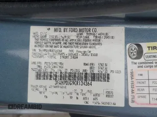 2012 Ford Fusion SEL with VIN 3FAHP0JG9CR134364, listed as a Copart auction lot 48109935 with 63,787 mi miles and Salvage Title. Bid and sale history available at DreamBid. Image 12.