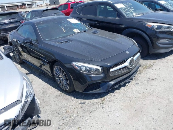 2018 Mercedes-Benz SL 450 z VIN WDDJK6GA5JF054091, wystawiony jako IAAI lot #41970147 z przebiegiem 9 156 mil mil oraz . Historia ofert i sprzedaży dostępna na DreamBid. Obrazek 1.