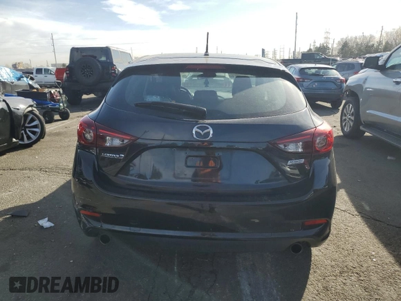 2017 Mazda 3 Touring with VIN 3MZBN1L7XHM102386, listed as a Copart auction lot 48802165 with 128,404 mi miles and Salvage Title. Bid and sale history available at carsss.com. Image 6.