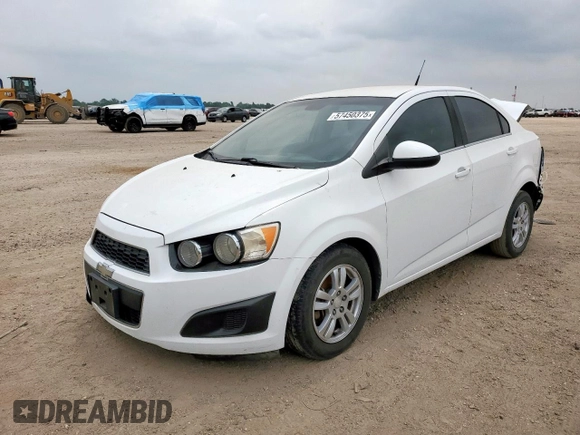 2012 Chevrolet Sonic LT z VIN 1G1JC5SH2C4208687, wystawiony jako Copart lot #57450375 z przebiegiem 155 645 mil mil oraz Szkoda całkowita • Salvage title. Historia ofert i sprzedaży dostępna na DreamBid. Obrazek 1.