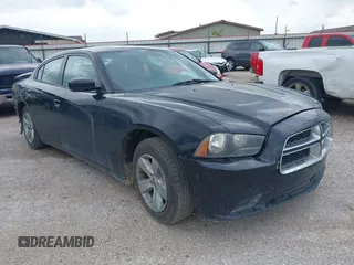 2013 Dodge Charger SE with VIN 2C3CDXBG2DH526480, listed as a IAAI auction lot 42025293 with 147,385 mi miles. Bid and sale history available at carsss.com. Image 1.