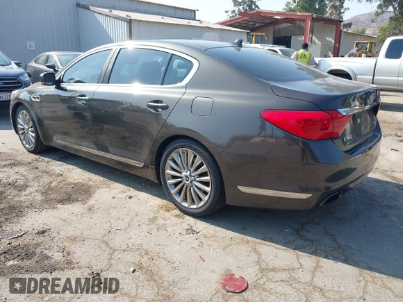 2015 Kia K900 Luxury with VIN KNALW4D4XF6022834, listed as a IAAI auction lot 42582930 with 140,116 mi miles and . Bid and sale history available at DreamBid. Image 3.