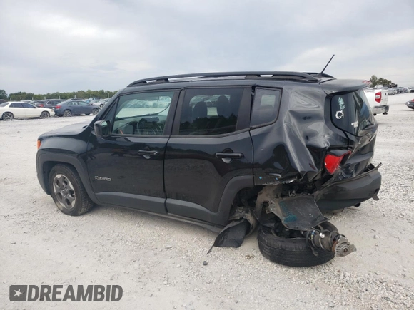 2016 Jeep Renegade Latitude with VIN ZACCJABW2GPC48952, listed as a Copart auction lot 72748224 with 68,722 mi miles and Salvage Title. Bid and sale history available at DreamBid. Image 2.