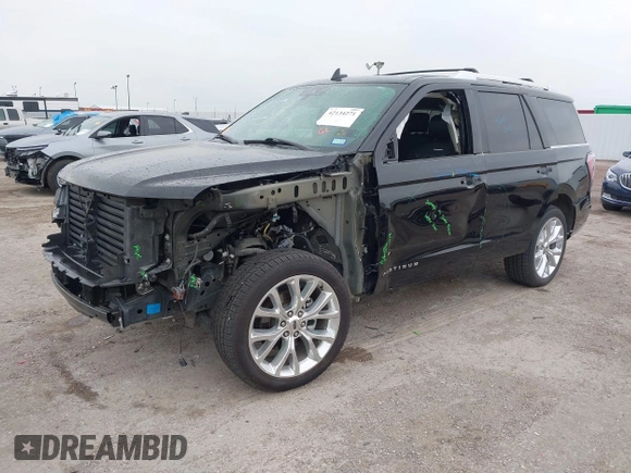 2019 Ford Expedition Platinum with VIN 1FMJU1LT1KEA23423, listed as a IAAI auction lot 42134271 with 59,180 mi miles and . Bid and sale history available at DreamBid. Image 2.
