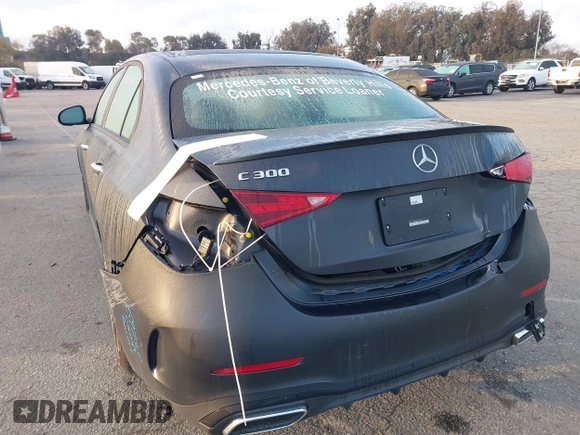 2024 Mercedes-Benz C 300 with VIN W1KAF4GB4RR170782, listed as a IAAI auction lot 40947069 with 4,800 mi miles and . Bid and sale history available at DreamBid. Image 3.